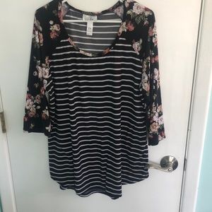 Ultra soft 3/4 sleeve top